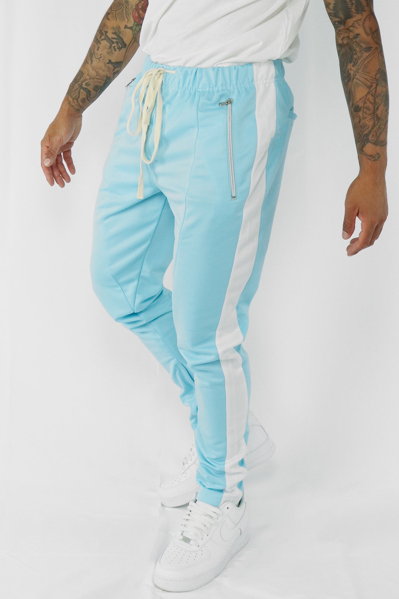 Pastel Blue Sweat Pant Track Pants | Pants | PrettyLittleThing AUS